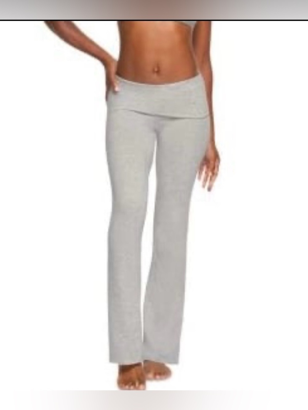 Skims Grey Foldover Pants